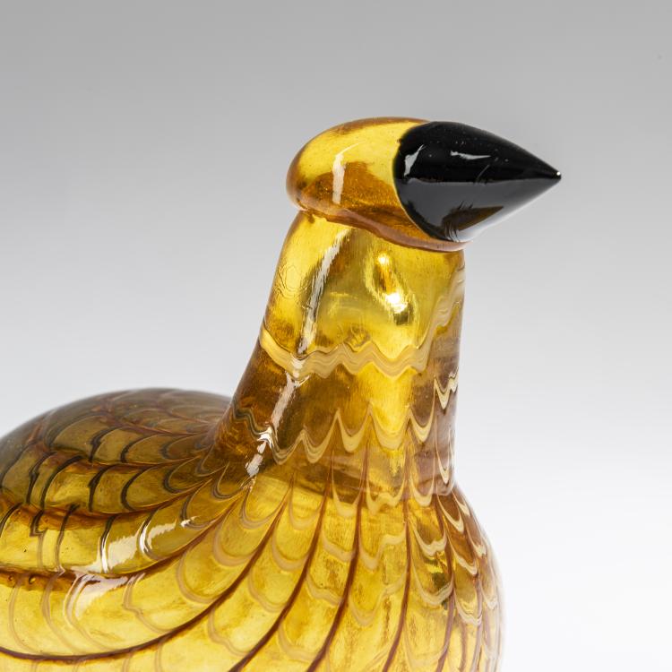 Bild 2 zu Objekt, Karelian golden cuckoo 'Karjalan Kultak&auml;k&ouml;nen', 1997, Oiva Toikka, Nuutaj&auml;rvi, Notsj&ouml;; Iittala, Kalvola., 161D 928