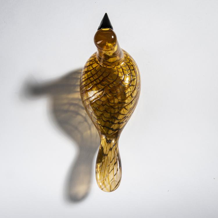 Bild 3 zu Objekt, Karelian golden cuckoo 'Karjalan Kultak&auml;k&ouml;nen', 1997, Oiva Toikka, Nuutaj&auml;rvi, Notsj&ouml;; Iittala, Kalvola., 161D 928