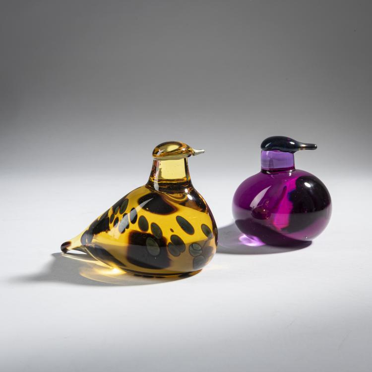 Bild 1 zu Objekt, Zwei Schnepfen 'Kuiri', 1998, Oiva Toikka, Nuutaj&auml;rvi, Notsj&ouml;; Iittala, Kalvola, 161D 935