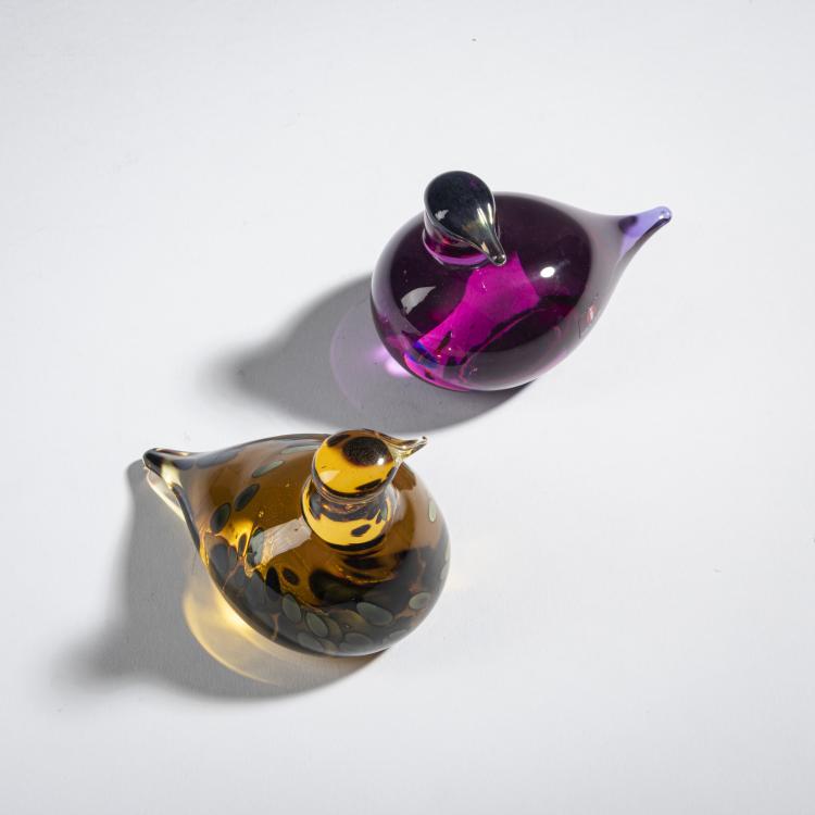 Bild 2 zu Objekt, Zwei Schnepfen 'Kuiri', 1998, Oiva Toikka, Nuutaj&auml;rvi, Notsj&ouml;; Iittala, Kalvola, 161D 935