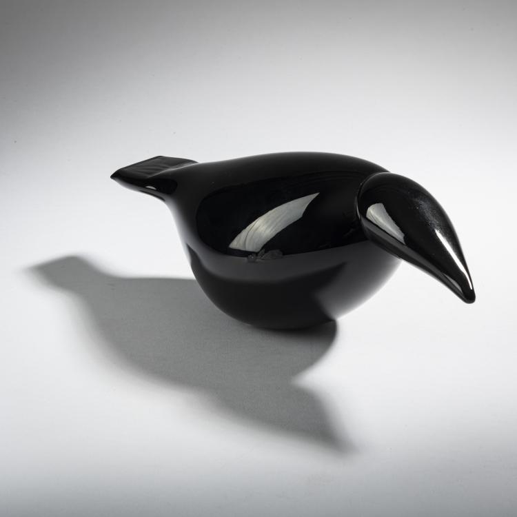 Bild 3 zu Objekt, Kohlrabe 'Korppi', 1999-2002, Oiva Toikka, Nuutaj&auml;rvi, Notsj&ouml;; Iittala, Kalvola, 161D 947