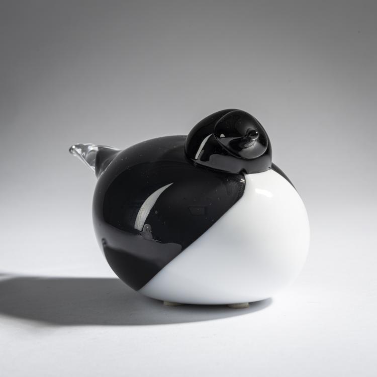 Bild 1 zu Objekt, Wasseramsel 'Koskikara', 1998, Oiva Toikka, Nuutaj&auml;rvi, Notsj&ouml;; Iittala, Kalvola, 161D 939