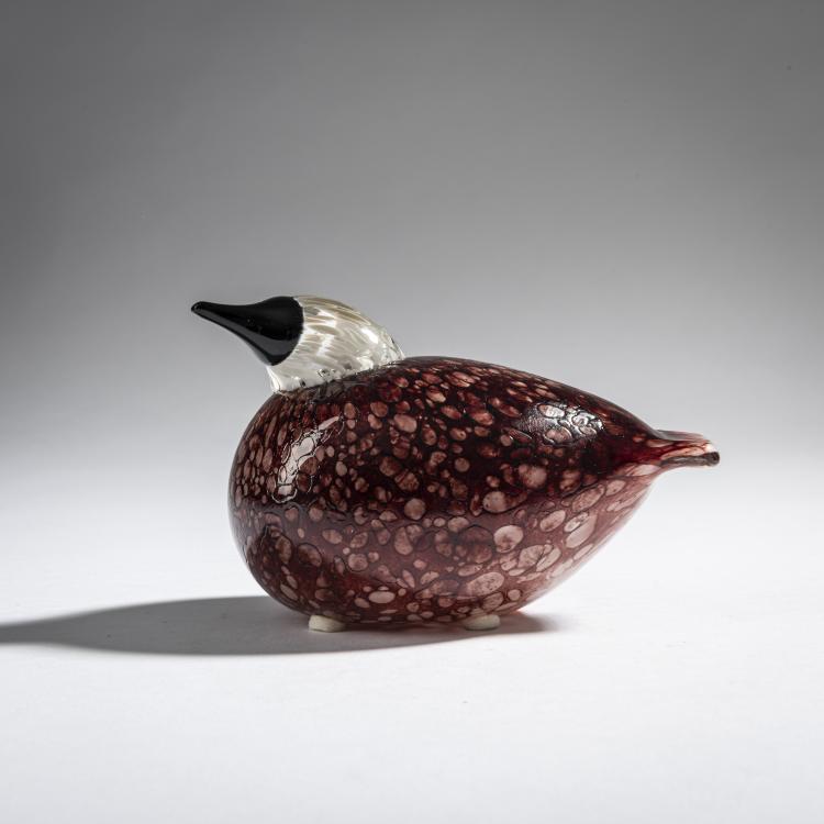 Hauptbild zu Objekt, Red finch 'Punavarpunen', 2000, Oiva Toikka, Nuutaj&auml;rvi, Notsj&ouml;; Iittala, Kalvola, 161D 953