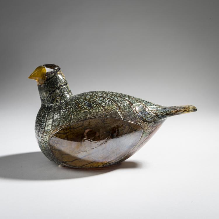 Hauptbild zu Objekt, Wood grouse 'Koppelo', 2000, Oiva Toikka, Nuutaj&auml;rvi, Notsj&ouml;; Iittala, Kalvola, 161D 954