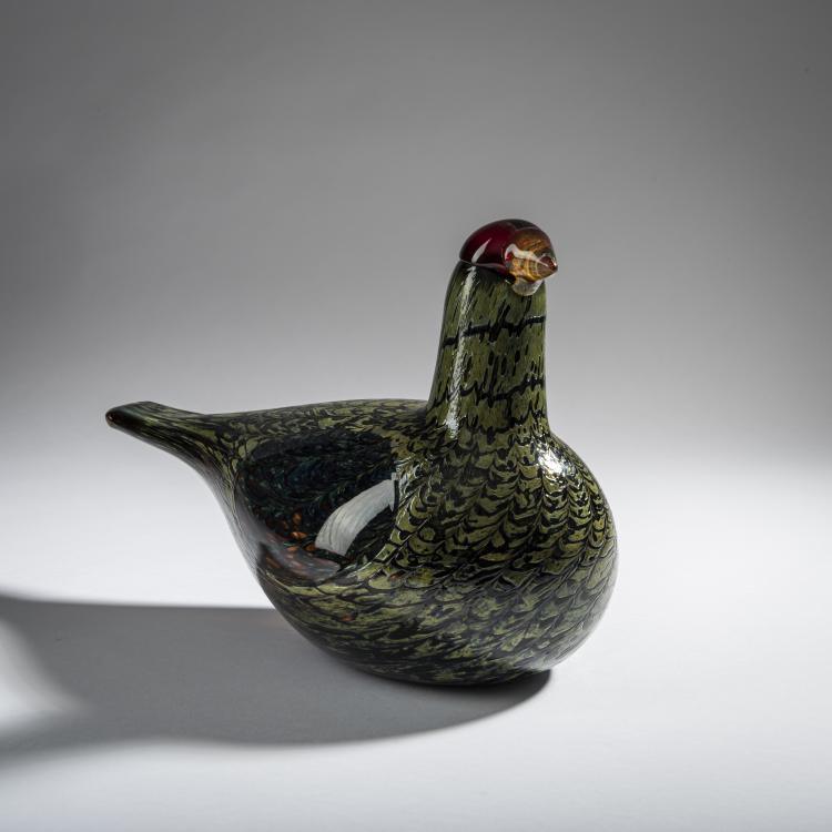 Bild 1 zu Objekt, Auerhuhn 'Metso', 2000, Oiva Toikka, Nuutaj&auml;rvi, Notsj&ouml;; Iittala, Kalvola, 161D 955