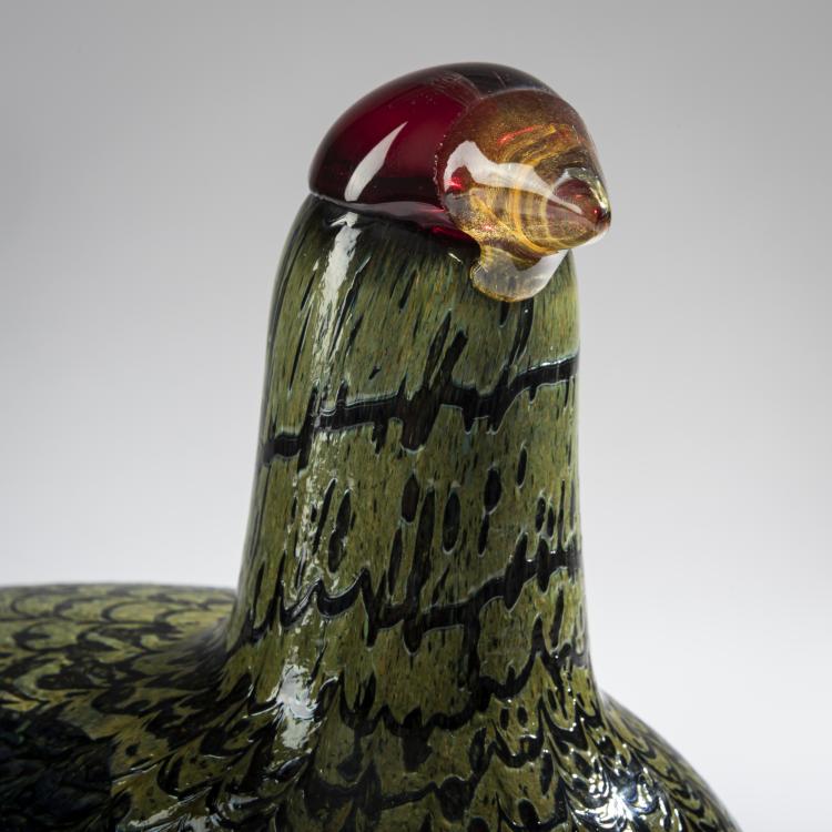 Bild 2 zu Objekt, Auerhuhn 'Metso', 2000, Oiva Toikka, Nuutaj&auml;rvi, Notsj&ouml;; Iittala, Kalvola, 161D 955