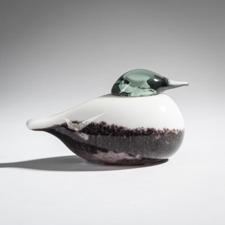 Hauptbild zu Objekt, Small smew 'Pikko Uvielo', 2001, Oiva Toikka, Nuutaj&auml;rvi, Notsj&ouml;; Iittala, Kalvola, 161D 965
