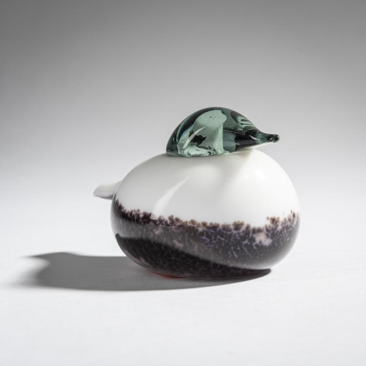 Bild 1 zu Objekt, Small smew 'Pikko Uvielo', 2001, Oiva Toikka, Nuutaj&auml;rvi, Notsj&ouml;; Iittala, Kalvola, 161D 965