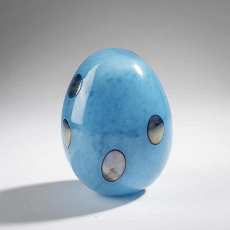 Hauptbild zu Objekt, Kiwi egg 'Kiwi-Muna', 2002, Oiva Toikka, Nuutaj&auml;rvi, Notsj&ouml;; Iittala, Kalvola, 161D 973