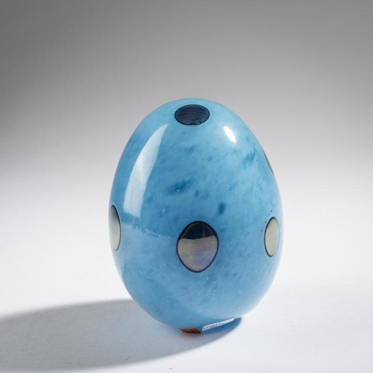 Bild 1 zu Objekt, Kiwi egg 'Kiwi-Muna', 2002, Oiva Toikka, Nuutaj&auml;rvi, Notsj&ouml;; Iittala, Kalvola, 161D 973