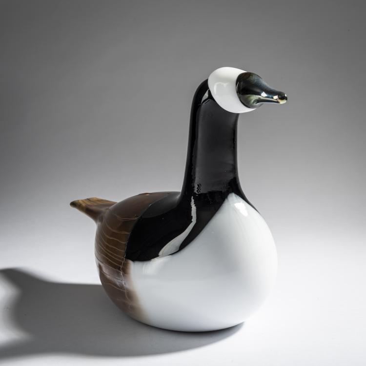 Bild 1 zu Objekt, Wei&szlig;wangengans 'Valkoposkihanhi', 2004, Oiva Toikka, Nuutaj&auml;rvi, Notsj&ouml;; Iittala, Kalvola, 161D 988