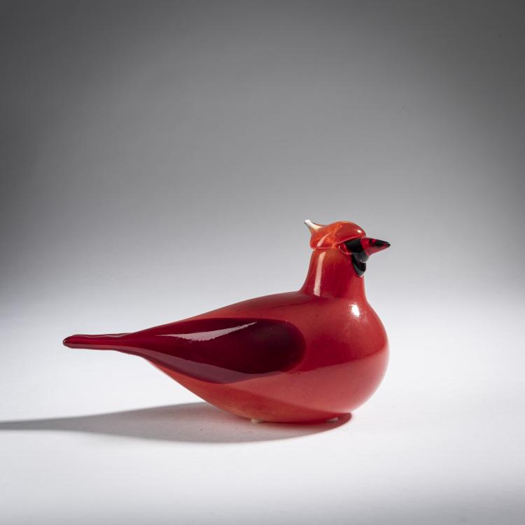 Hauptbild zu Objekt, Red cardinal 'Kardinaali', 2004, Oiva Toikka, Nuutaj&auml;rvi, Notsj&ouml;; Iittala, Kalvola, 161D 989