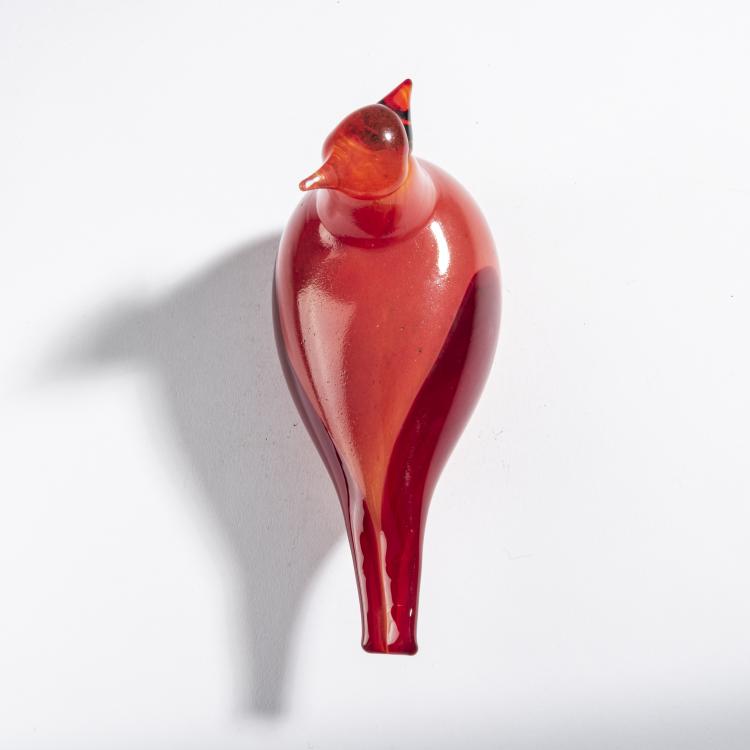 Bild 3 zu Objekt, Red cardinal 'Kardinaali', 2004, Oiva Toikka, Nuutaj&auml;rvi, Notsj&ouml;; Iittala, Kalvola, 161D 989