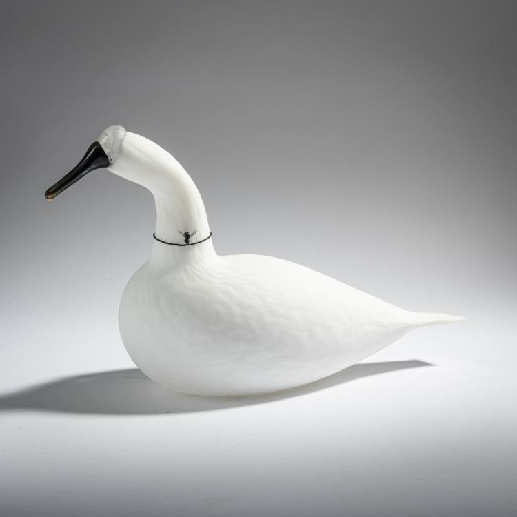 Bild 1 zu Objekt, Karelischer Singschwan  'Karjalan Laulujoutsenet', 2004, Oiva Toikka, Nuutaj&auml;rvi, Notsj&ouml;; Iittala, Kalvola, 161D 992