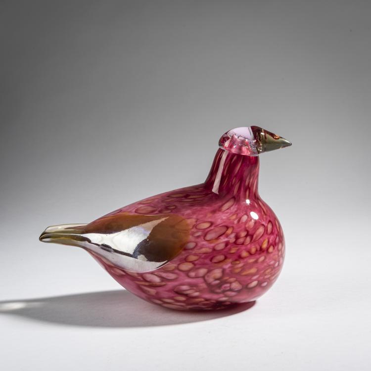 Hauptbild zu Objekt, Pine grosbeak 'Taviokuurna', 2006, Oiva Toikka, Nuutaj&auml;rvi, Notsj&ouml;; Iittala, Kalvola, 161D 1015