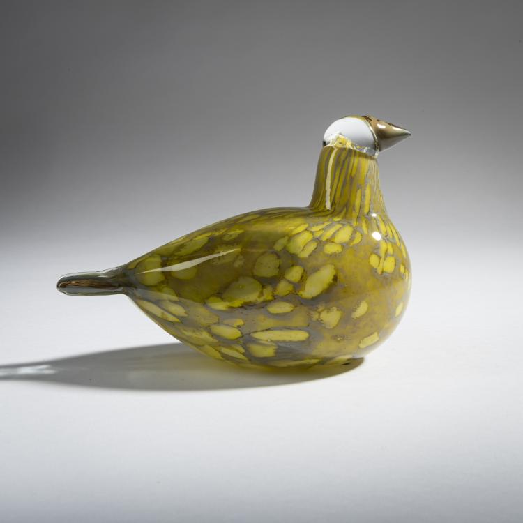 Hauptbild zu Objekt, Pine grosbeak female 'Taviokuurnatar', 2006, Oiva Toikka, Nuutalj&auml;rvi, Notsj&ouml;; Iittala, Kalvola, 161D 1016