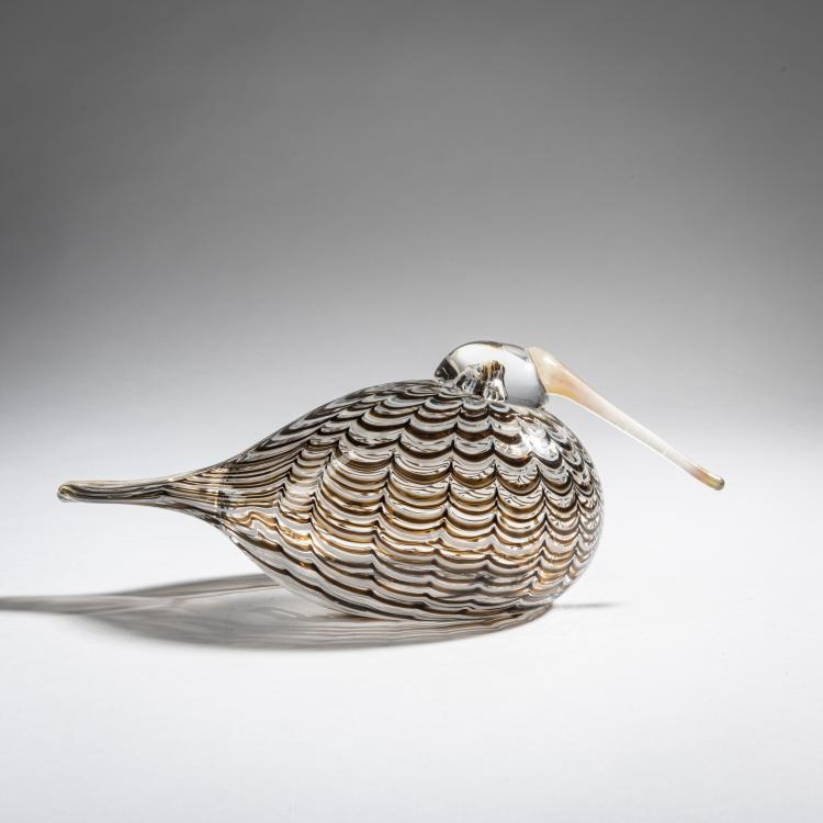 Hauptbild zu Objekt, Waldschnepfe 'Lehtokurppa', 2007, Oiva Toikka, Nuutaj&auml;rvi, Notsj&ouml;; Iittala, Kalvola, 161D 1023