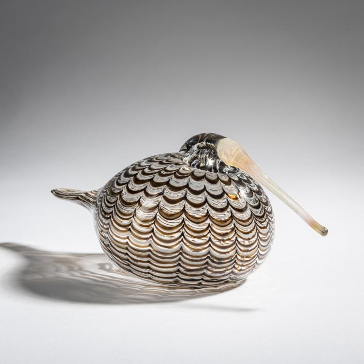 Bild 1 zu Objekt, Waldschnepfe 'Lehtokurppa', 2007, Oiva Toikka, Nuutaj&auml;rvi, Notsj&ouml;; Iittala, Kalvola, 161D 1023