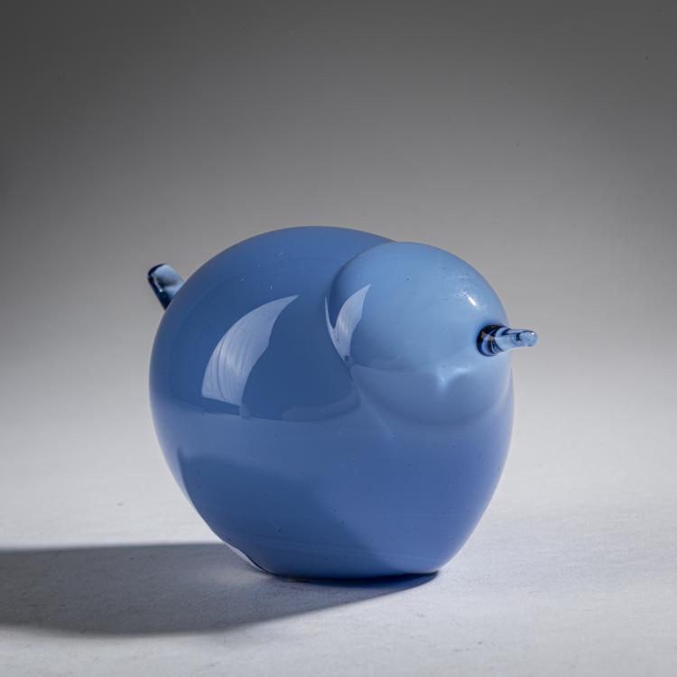 Bild 1 zu Objekt, Blaul&auml;ufer 'Sinisirri', 2008, Oiva Toikka, Nuutaj&auml;rvi, Notsj&ouml;; Iittala, Kalvola, 161D 1033