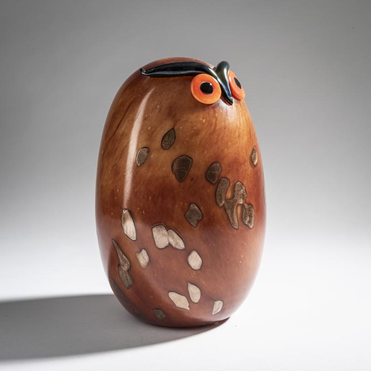 Bild 1 zu Objekt, Uhu 'Uuhu', 2009, Oiva Toikka, Nuutaj&auml;rvi, Notsj&ouml;; Iittala, Kalvola, 161D 1045