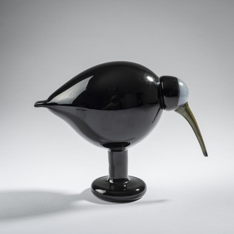 Hauptbild zu Objekt, Black ibis 'Musta Ibis', 2011, Oiva Toikka, Nuutaj&auml;rvi, Notsj&ouml;; Iittala, Kalvola, 161D 1072
