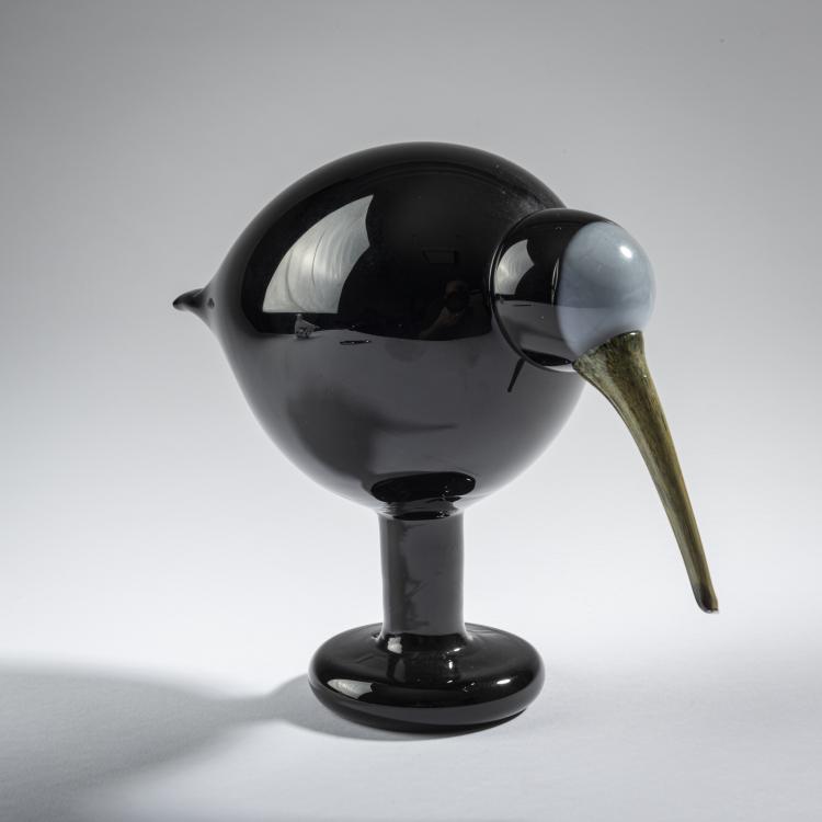 Bild 1 zu Objekt, Black ibis 'Musta Ibis', 2011, Oiva Toikka, Nuutaj&auml;rvi, Notsj&ouml;; Iittala, Kalvola, 161D 1072