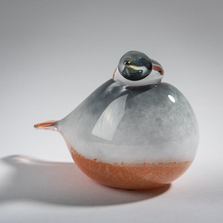 Bild 1 zu Objekt, Siberian Jay 'Siperian Kuukkeli',  2011, Oiva Toikka, Nuutaj&auml;rvi, Notsj&ouml;: Iittala, Kalvola, 161D 1074