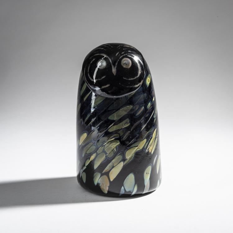 Hauptbild zu Objekt, Black sooty owl 'Nokip&ouml;ll&ouml; musta', 2013, Oiva Toikka, Nuutaj&auml;rvi, Notsj&ouml;; Iittala, Kalvola, 161D 1088