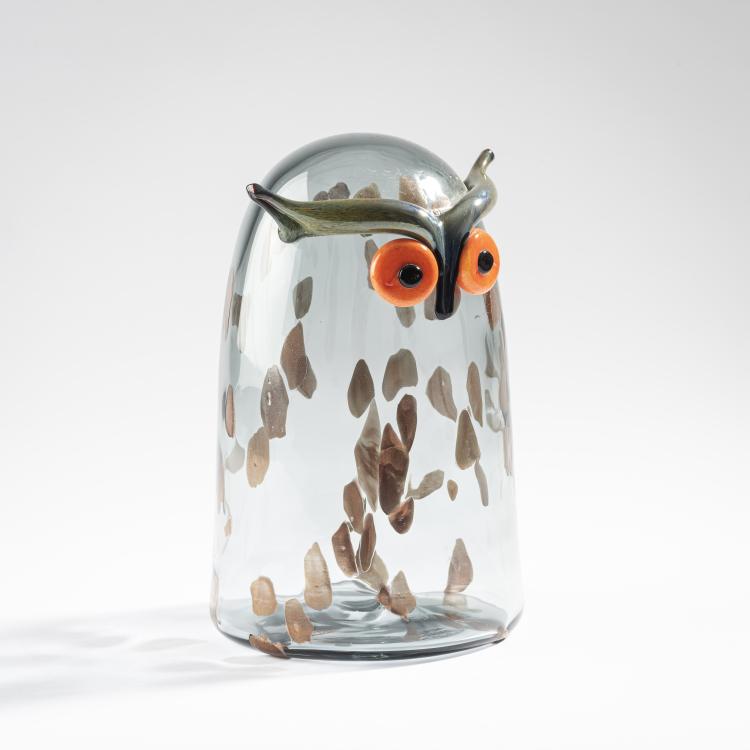 Bild 1 zu Objekt, Longeared Owl 'Sarvip&ouml;ll&ouml;', 2015, Oiva Toikka, Iittala, Kalvola, 161D 1104