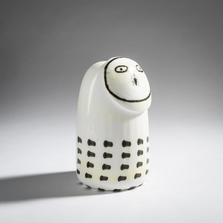 Bild 1 zu Objekt, Female polar night owl 'Kaamosp&ouml;ll&ouml; Naaras', 2015, Oiva Toikka, Nuutaj&auml;rvi, Notsj&ouml;; Iittala, Kalvola, 161D 1105