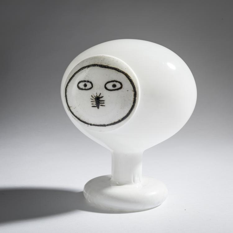 Hauptbild zu Objekt, M&auml;nnliche Polar-Nachteule 'Kaamosp&ouml;ll&ouml; Uros', 2015, Oiva Toikka, Iittala, Kalvola, 161D 1106