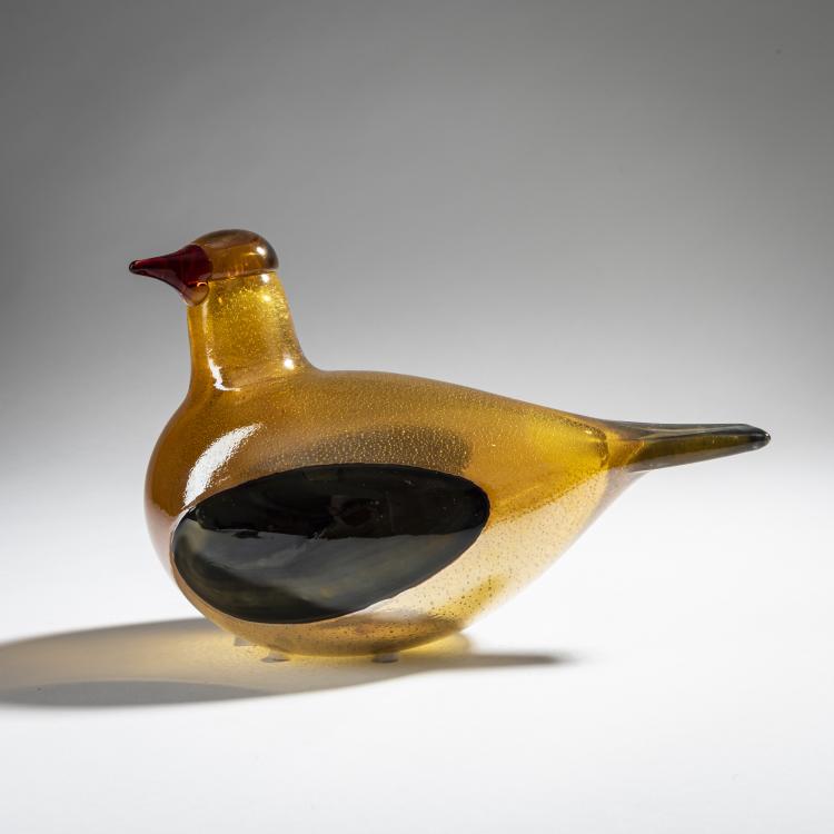 Hauptbild zu Objekt, Jahresvogel Goldtaube 'Kultakyyhky', 2001, Oiva Toikka, Nuutaj&auml;rvi, Notsj&ouml;; Iittala, Kalvola, 161D 967