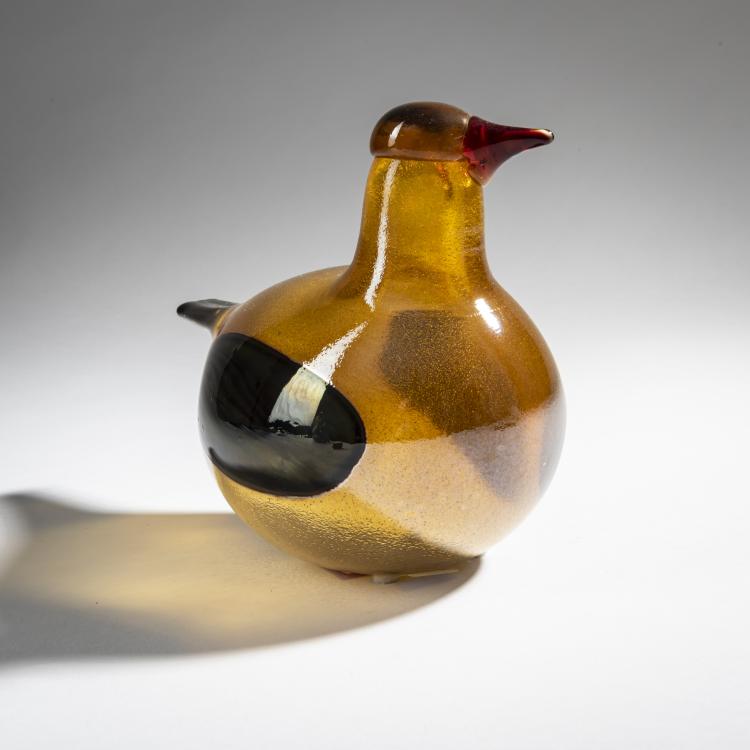 Bild 1 zu Objekt, Jahresvogel Goldtaube 'Kultakyyhky', 2001, Oiva Toikka, Nuutaj&auml;rvi, Notsj&ouml;; Iittala, Kalvola, 161D 967