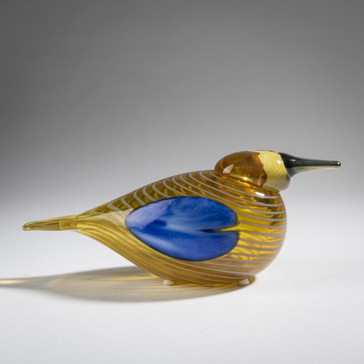 Hauptbild zu Objekt, Blue mountain duck 'Sinisotka Vuosilintu', 2004, Oiva Toikka, Nuutaj&auml;rvi, Notsj&ouml;; Iittala, Kalvola, 161D 994