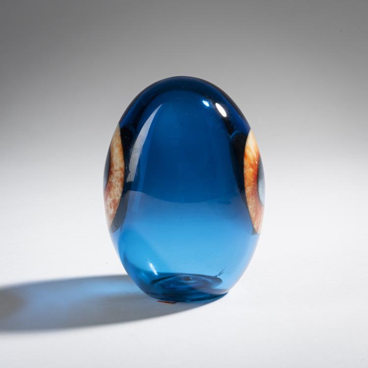 Bild 1 zu Objekt, Turkey fowl egg 'Turkinkanan Muna', 2005, Oiva Toikka, Nuutj&auml;rvi, Notsj&ouml;; Iittala, Kalvola, 161D 1006