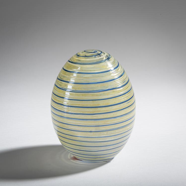 Hauptbild zu Objekt, Annual egg of cloud tern 'Palvitiira Muna', 2007, Oiva Toikka, Nuutaj&auml;rvi, Notsj&ouml;; Iittala, Kalvola, 161D 1027