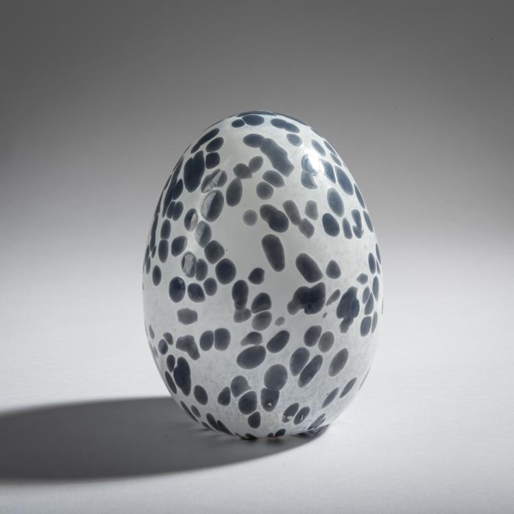 Hauptbild zu Objekt, Jahresei Misteldrossel-Ei 'Vuosimuna', 2013, Oiva Toikka, Nuutaj&auml;rvi, Notsj&ouml;; Iittala, Kalvola, 161D 1092