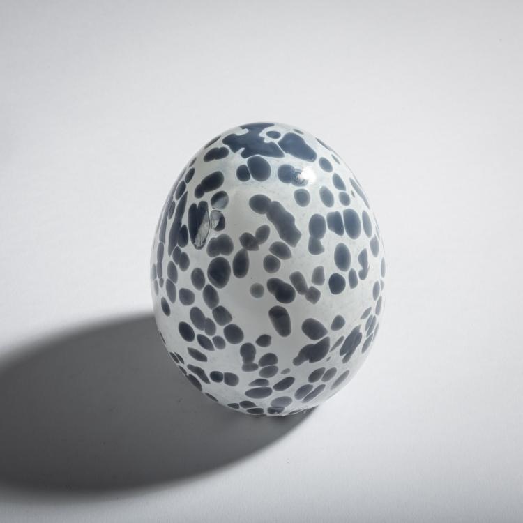 Bild 1 zu Objekt, Jahresei Misteldrossel-Ei 'Vuosimuna', 2013, Oiva Toikka, Nuutaj&auml;rvi, Notsj&ouml;; Iittala, Kalvola, 161D 1092