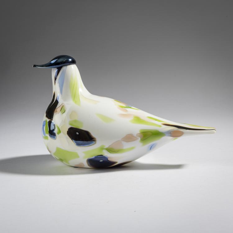 Hauptbild zu Objekt, Annual bird alder thrush 'Lepp&auml;rastas', 2014, Oiva Toikka, Nuutj&auml;rvi, Notsj&ouml;; Iittala, Kalvola, 161D 1099