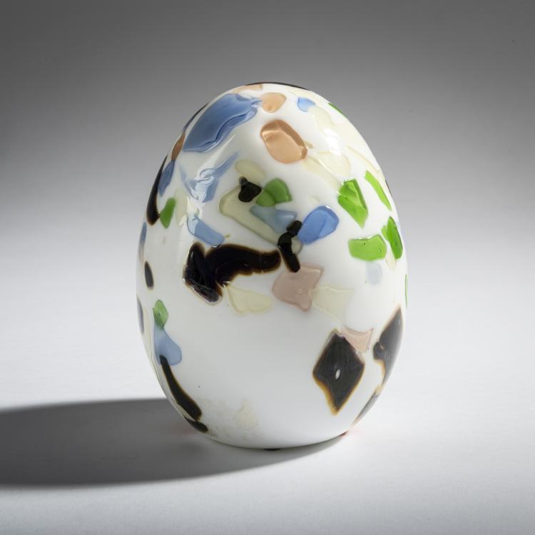 Bild 1 zu Objekt, Erlendrossel-Ei 'Lepparastas Muna', 2014, Oiva Toikka, Nuutaj&auml;rvi, Notsj&ouml;; Iittala, Kalvola, 161D 1100