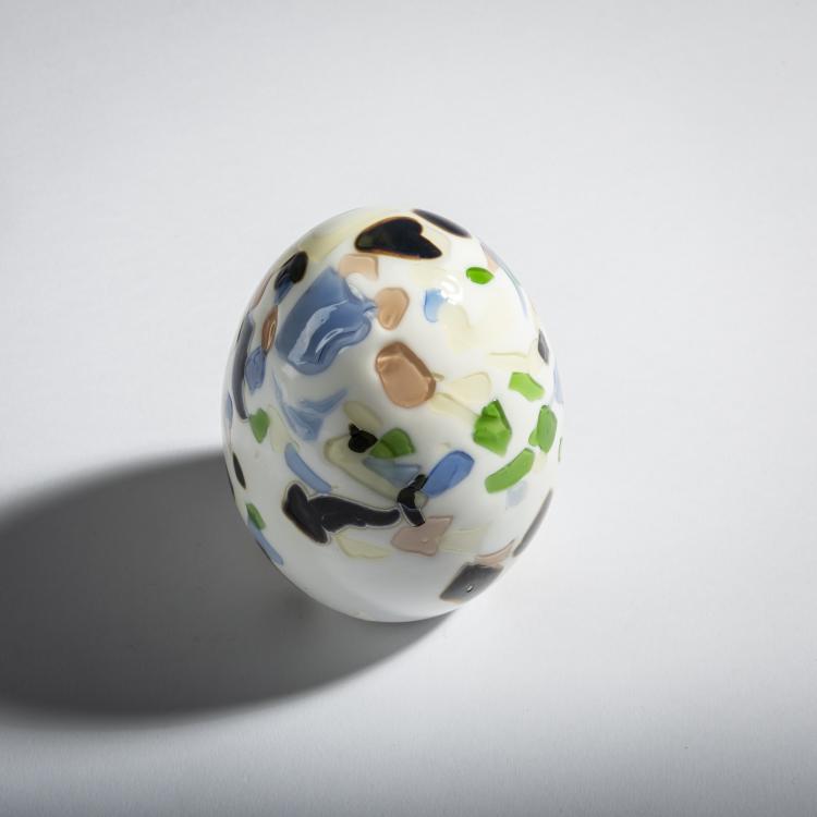 Bild 2 zu Objekt, Erlendrossel-Ei 'Lepparastas Muna', 2014, Oiva Toikka, Nuutaj&auml;rvi, Notsj&ouml;; Iittala, Kalvola, 161D 1100