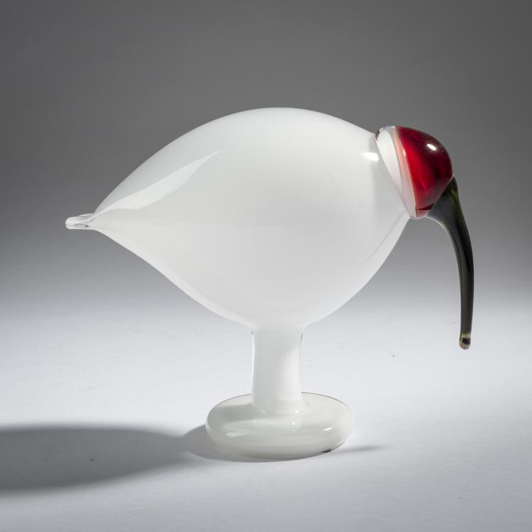 Hauptbild zu Objekt, Wei&szlig;er Ibis 'Valkoinen Ibis', 2005, Oiva Toikka, Nuutaj&auml;rvi, Notsj&ouml;; Iittala, Kalvola, 161D 1007