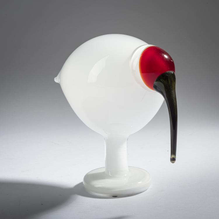 Bild 1 zu Objekt, Wei&szlig;er Ibis 'Valkoinen Ibis', 2005, Oiva Toikka, Nuutaj&auml;rvi, Notsj&ouml;; Iittala, Kalvola, 161D 1007