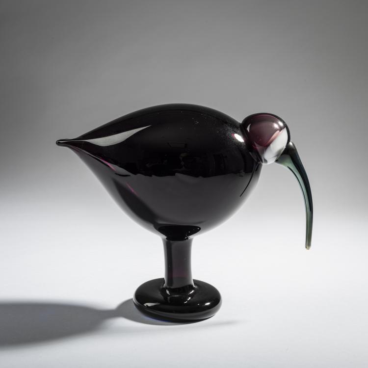 Hauptbild zu Objekt, Purple ibis, 2008, Oiva Toikka, Nuutaj&auml;rvi, Notsj&ouml;; Iittala, Kalvola, 161D 1039