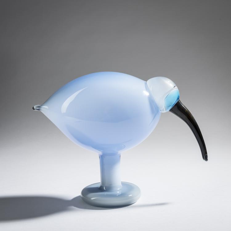 Hauptbild zu Objekt, Light blue ibis, 2009, Oiva Toikka, Nuutaj&auml;rvi, Notsj&ouml;; Iittala, Kalvola, 161D 1050