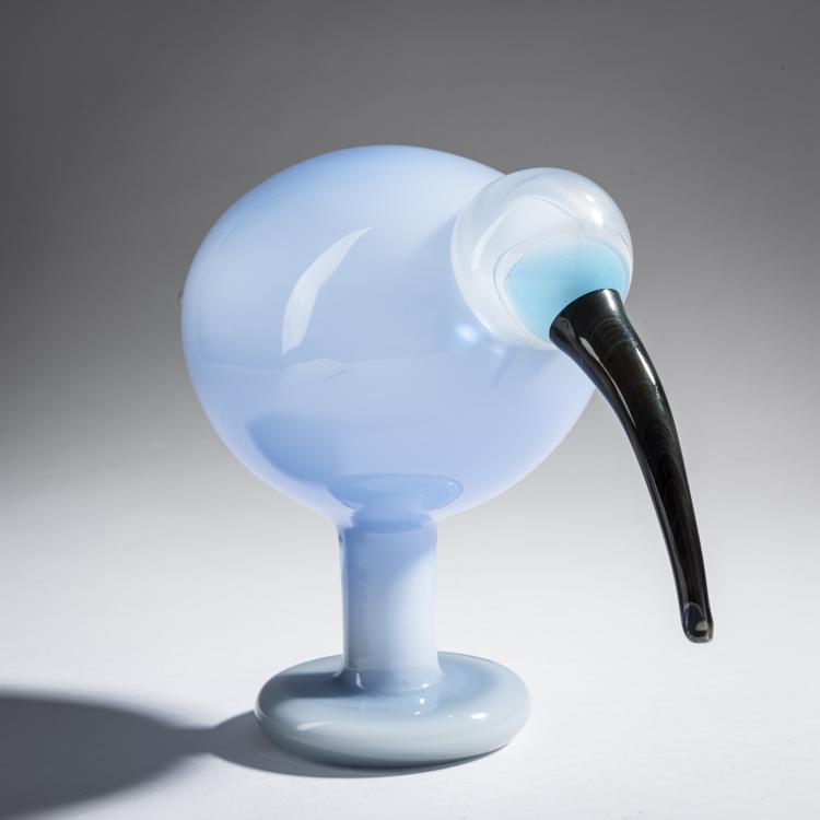 Bild 1 zu Objekt, Light blue ibis, 2009, Oiva Toikka, Nuutaj&auml;rvi, Notsj&ouml;; Iittala, Kalvola, 161D 1050