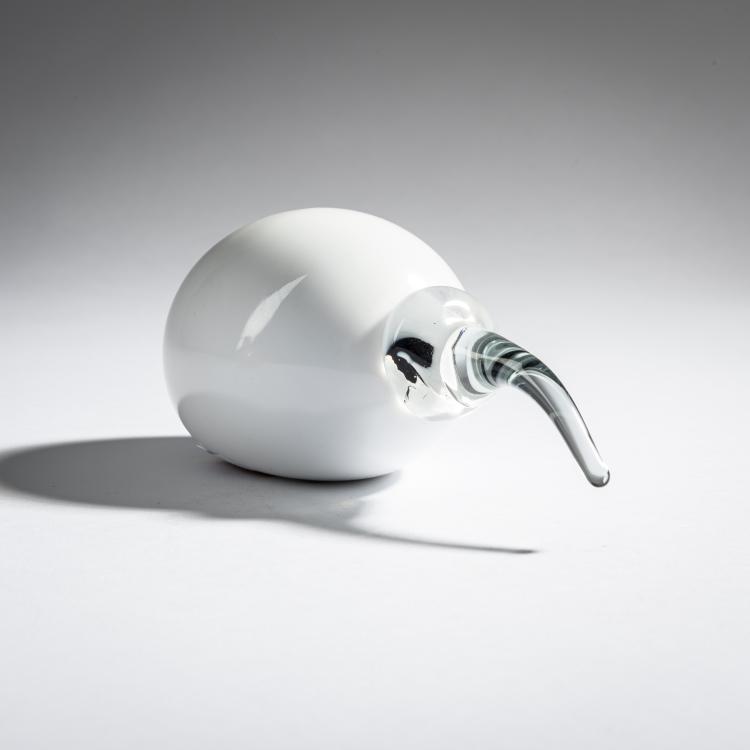 Bild 1 zu Objekt, White mibis, 2010, Oiva Toikka, Nuutaj&auml;rvi, Notsj&ouml;; Iittala, Kalvola, 161D 1065