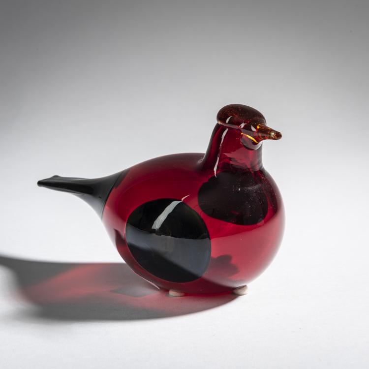 Bild 2 zu Objekt, Scarlet tangars (Fallingwater Red), 2003, Oiva Toikka, Nuutaj&auml;rvi, Notsj&ouml;; Iittala, Kalvola, 161D 983