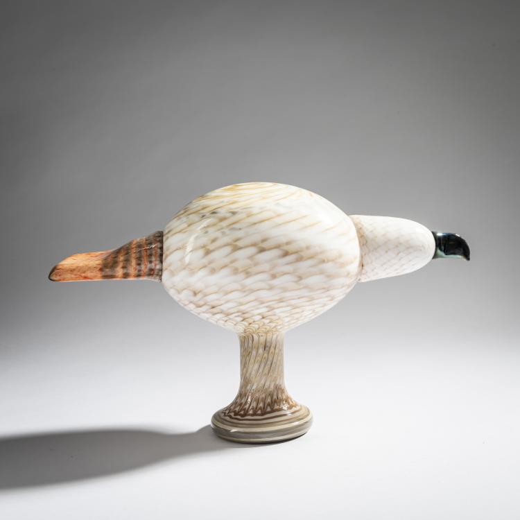 Hauptbild zu Objekt, M&auml;nnlicher Rotschwanzbussard, 2007, Oiva Toikka, Nuutaj&auml;rvi, Notsj&ouml;; Iittala, Kalvola, 161D 1008