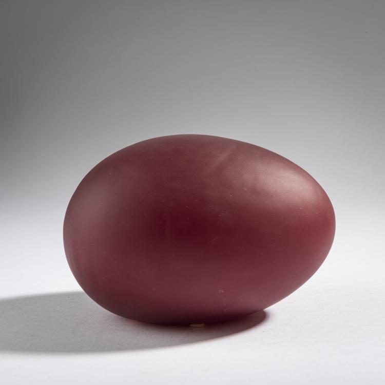 Hauptbild zu Objekt, Big egg 'Punainen Muna Iso', 2002, Oiva Toikka, Nuutaj&auml;rvi, Notsj&ouml;; Iittala, Kalvola, 161D 968